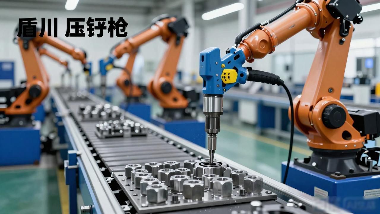 精密压铆工具组_单面操作 六角螺母压铆 手持压铆枪