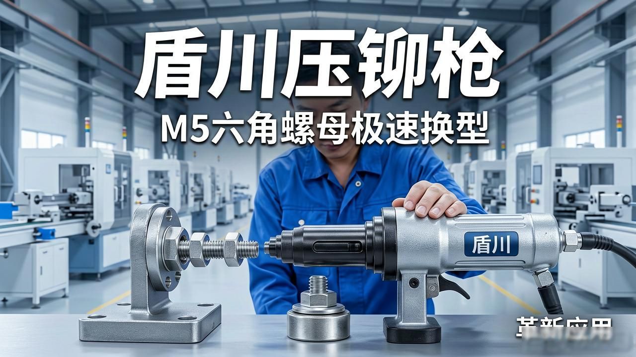 精密压铆工具组_单面操作 六角螺母压铆 手持压铆枪