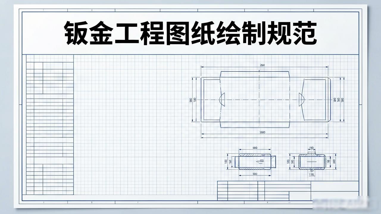 钣金展开图画法基础_AP100SolidWorksAutoCAD展开图绘制_钣金工程图纸绘制规范