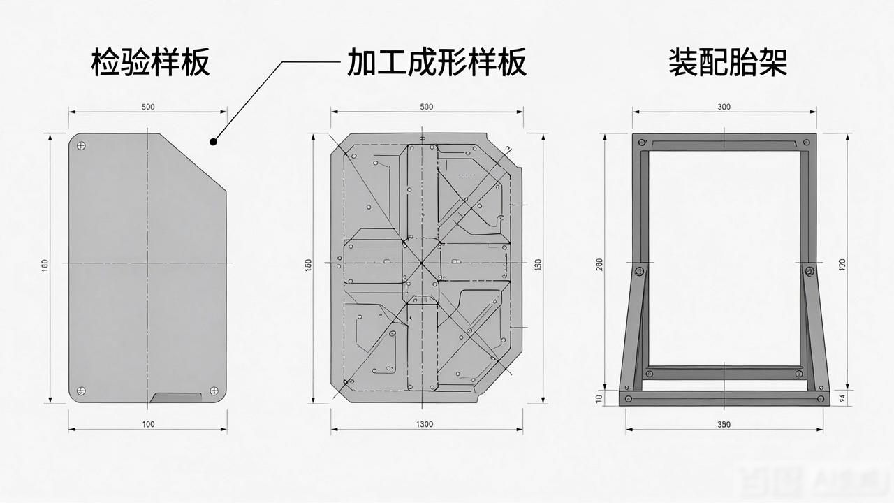 钣金放羊展开图_钣金加工放样制造过程_线形放样步骤详解