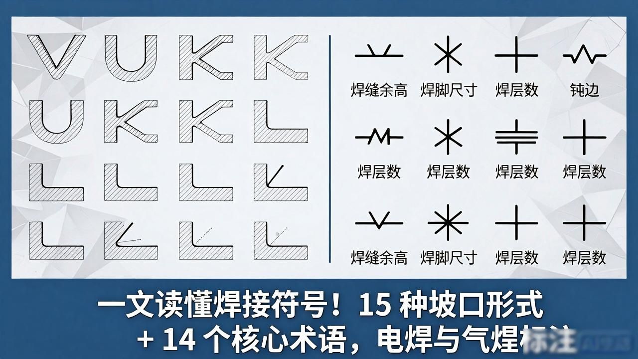 焊接符号标注_坡口形式选择_图纸 焊接符号大全