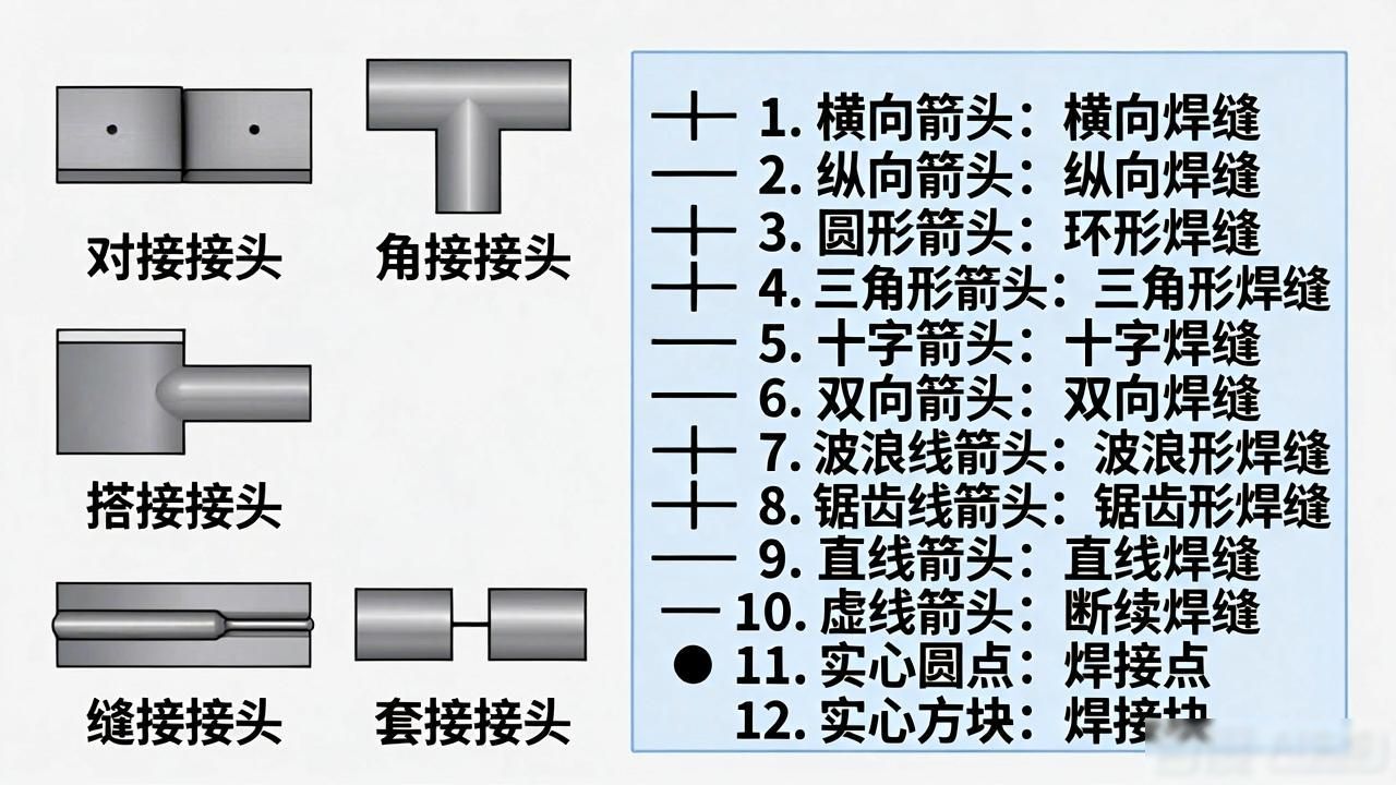 图纸 焊接符号大全_焊缝符号标注规范_焊接接头选型
