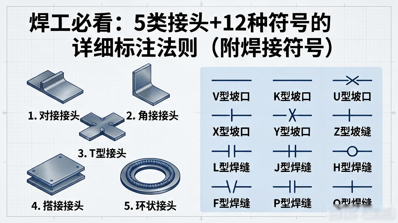 焊缝符号标注规范_图纸 焊接符号大全_焊接接头选型