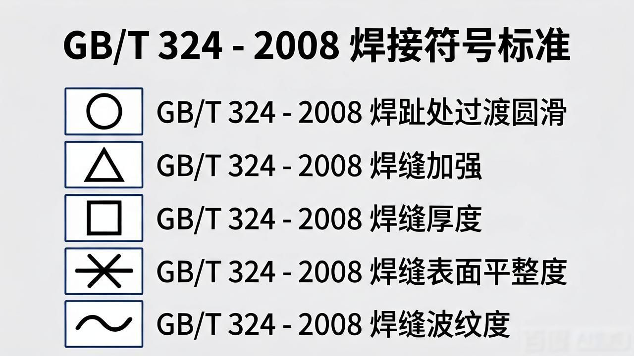 焊缝符号标准_图纸 焊接符号大全_焊接符号图例