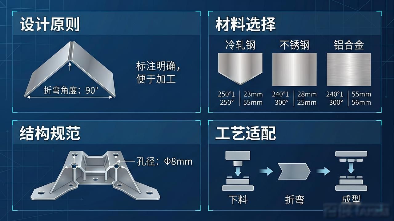钣金结构设计原则_材料选择规范_钣金圆角怎么展开