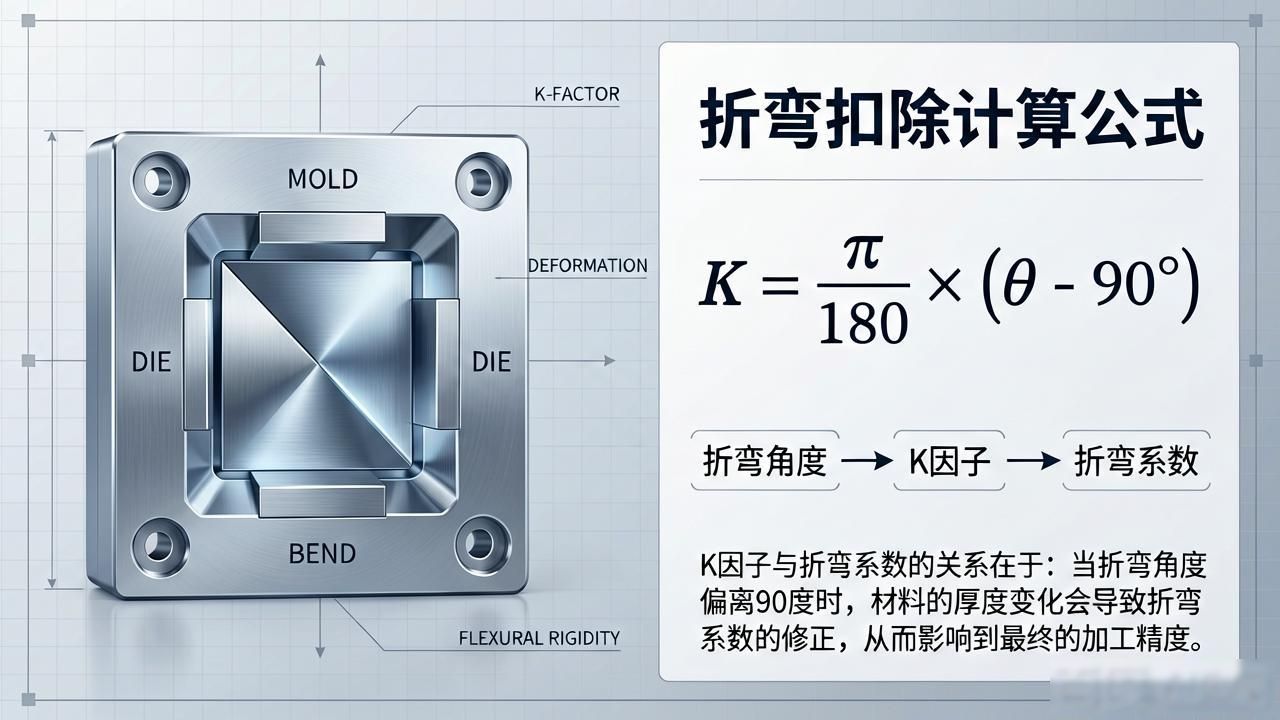 非90度折弯系数K因子_钣金折弯系数计算_钣金展开修正系数算法