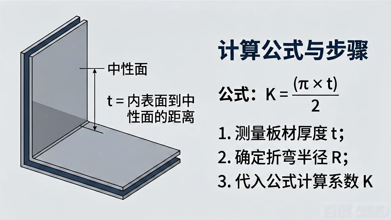 非90度折弯系数K因子_钣金展开修正系数算法_钣金折弯系数计算