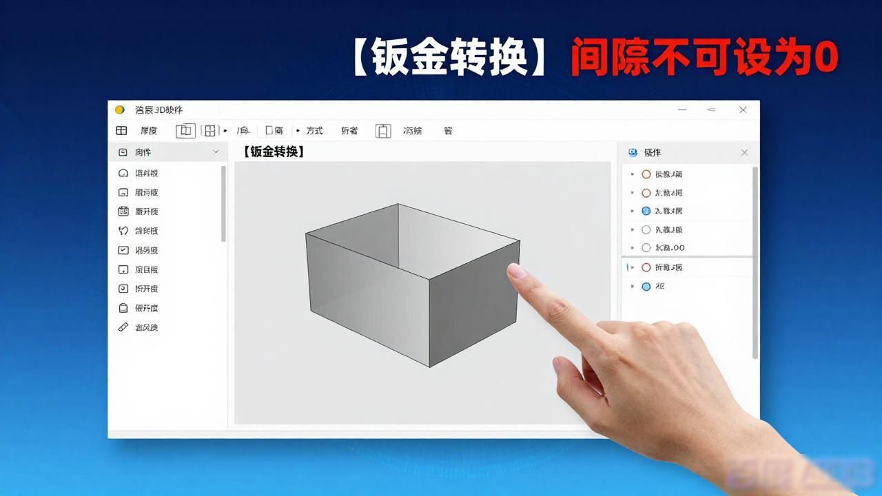 浩辰3D钣金设计教程_3D钣金设计_cad箱体钣金展开图