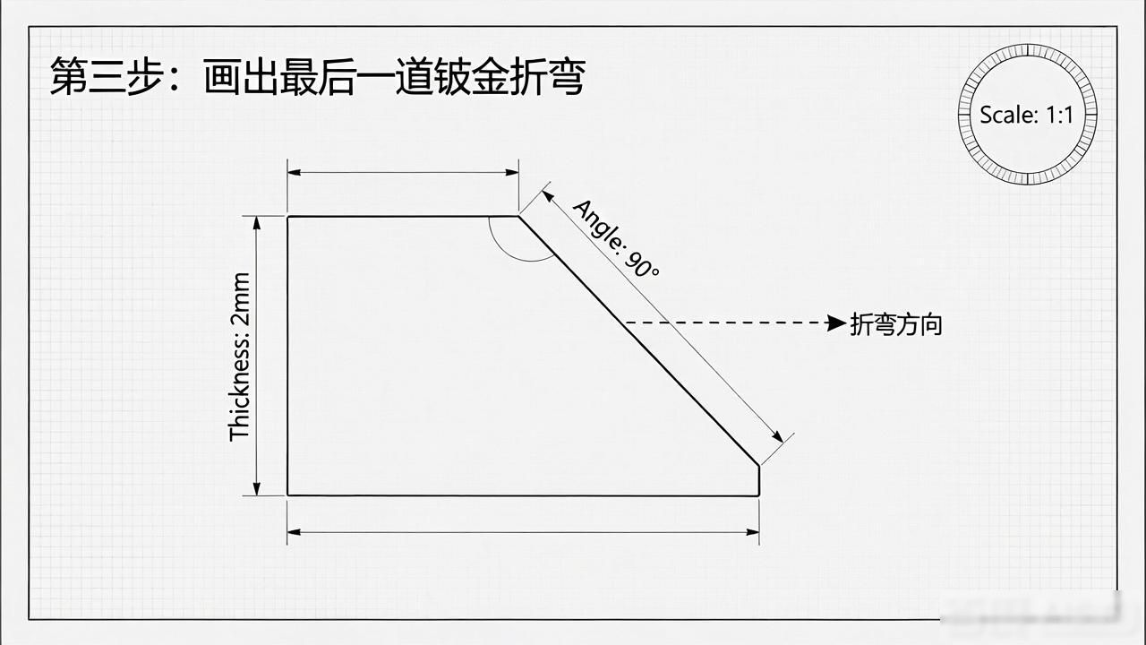cad箱体钣金展开图_钣金加工CAD图纸绘制方法_CAD手工绘制钣金展开图