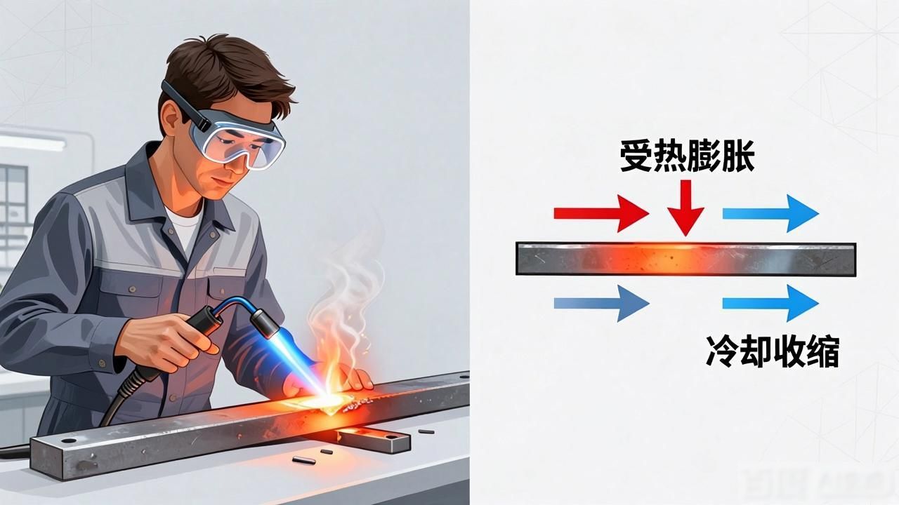 圆通火焰矫正的原理和方法-铆焊老刘铆工焊工笔记