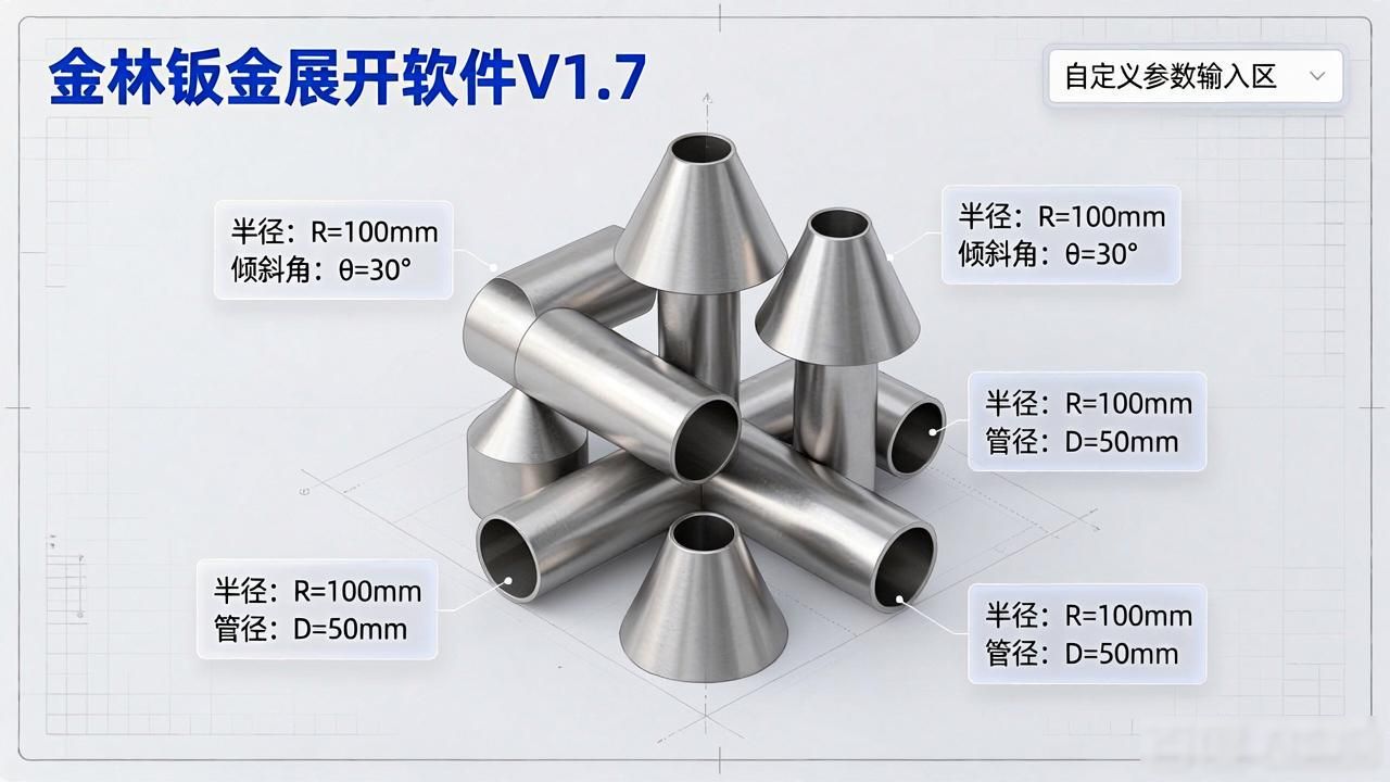 钣金展开下料软件_钣金展开尺寸软件_金林钣金展开软件官方版