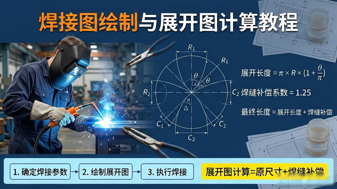 焊接符号简介_焊接图规范画法_展开图精准计算