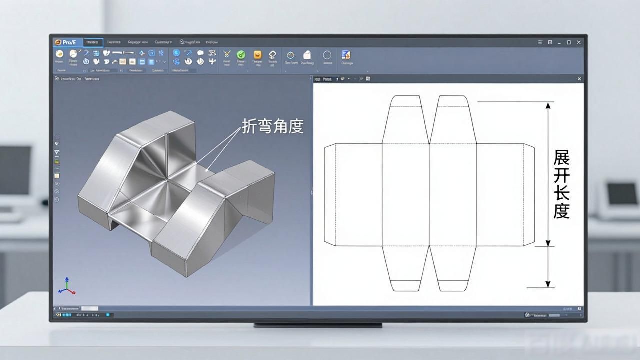 钣金多面圆弧展开_proe钣金技巧_proe折弯钣金件展开方法