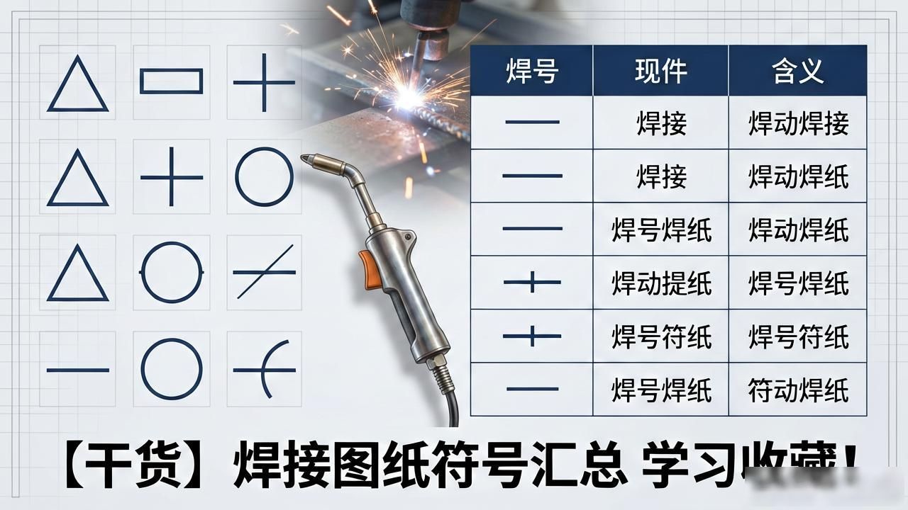 焊接符号补充符号_焊接符号标注方法_坡口符号标准