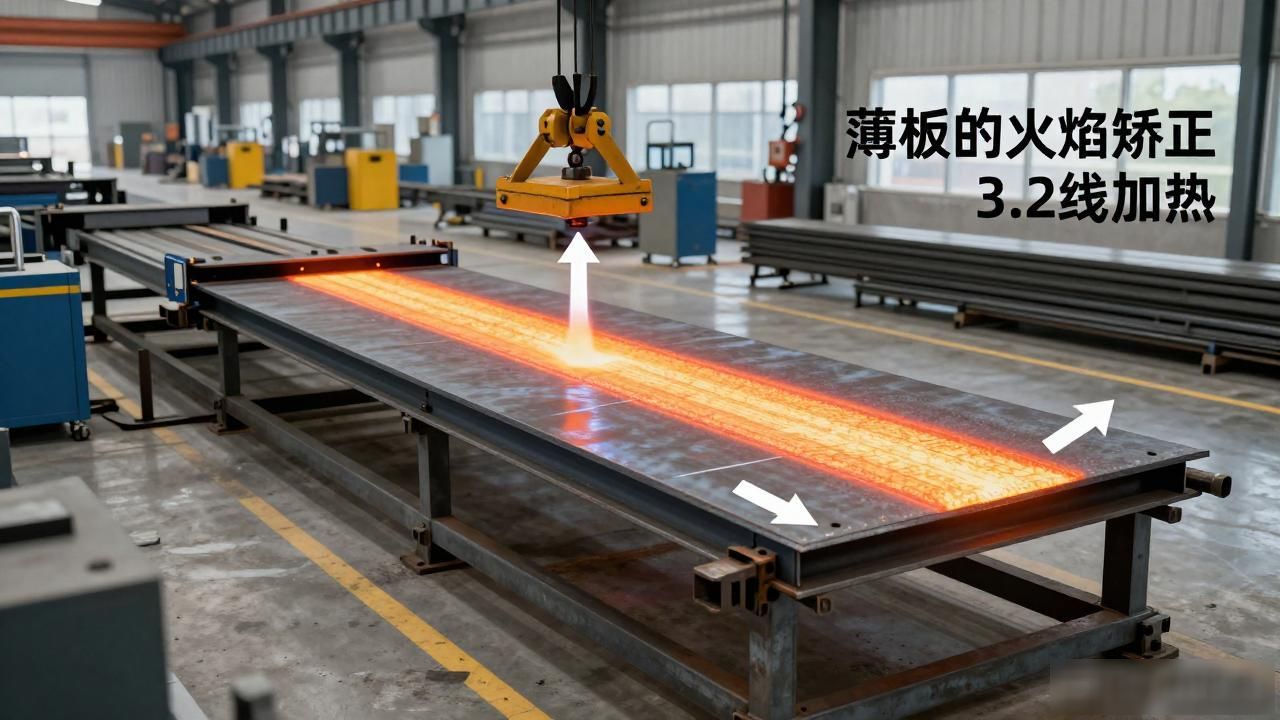 建筑钢结构火焰矫正技术_钢结构火焰矫正方法_钢结构变形火焰矫正技术