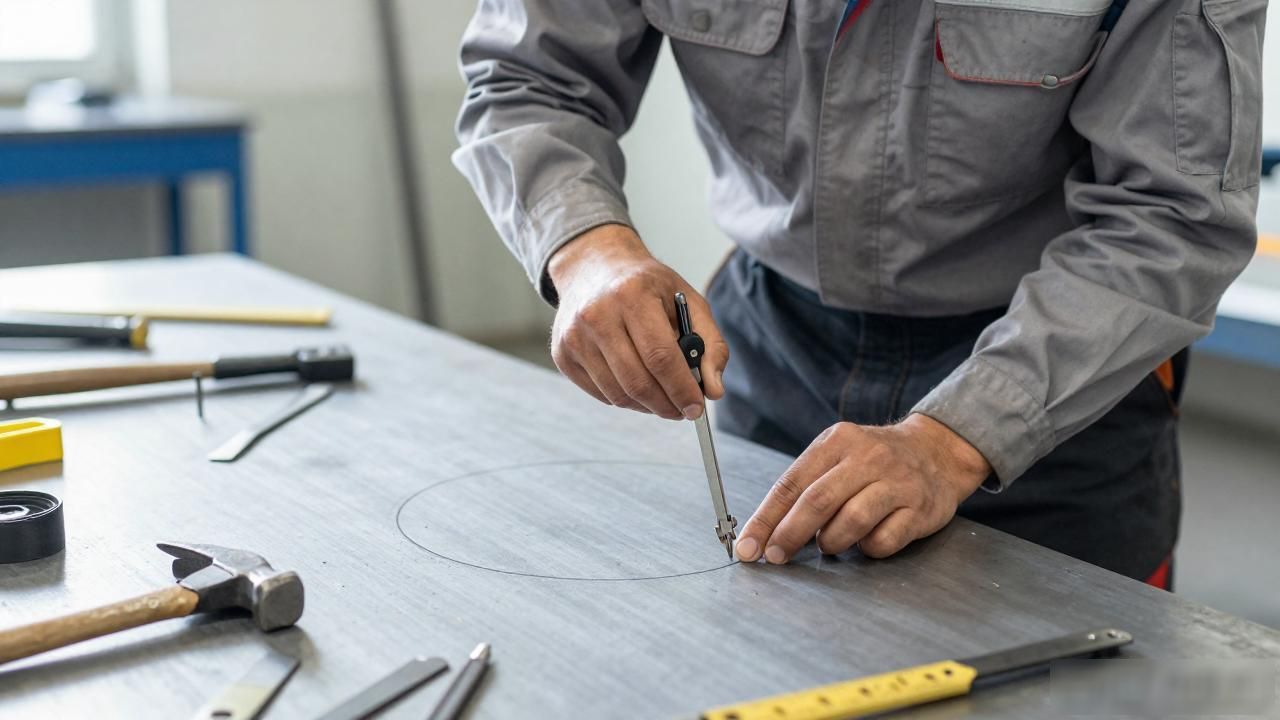 冷作钣金工划线工具使用方法_铆工识图工具怎么用_冷作钣金工识图基础知识