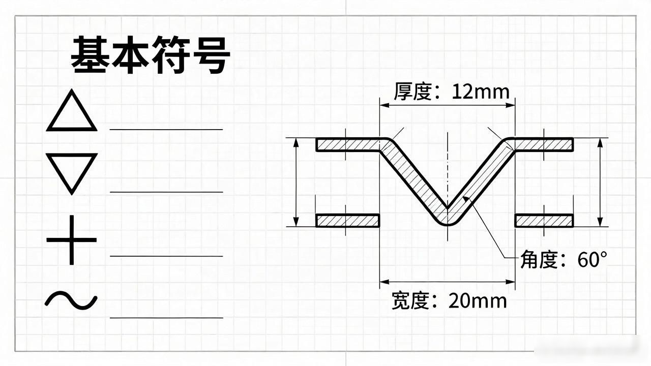 焊缝标注方法_符号标注法要素_焊缝符号和焊接符号区别