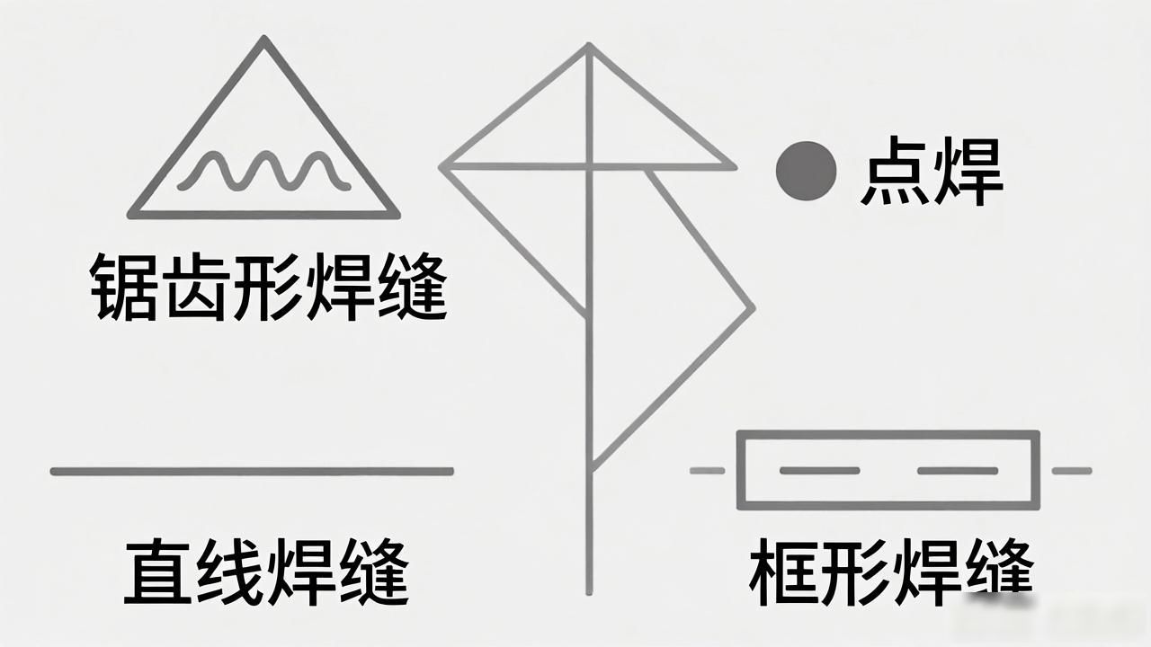 焊缝符号和焊接符号区别_焊缝标注方法_符号标注法要素