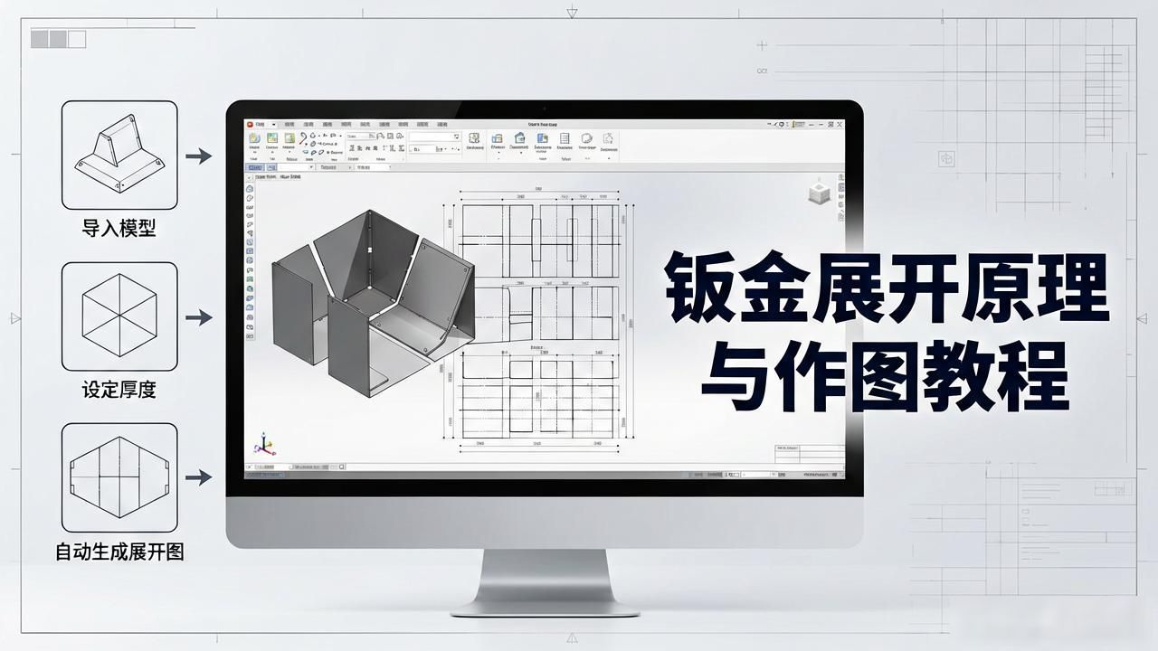 钣金展开原理详解_钣金展开方法分类_钣金展开设计软件