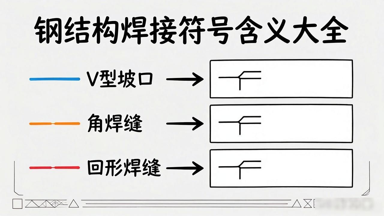 焊接符号标注方法_钢结构焊缝符号含义_钢结构焊接符号大全
