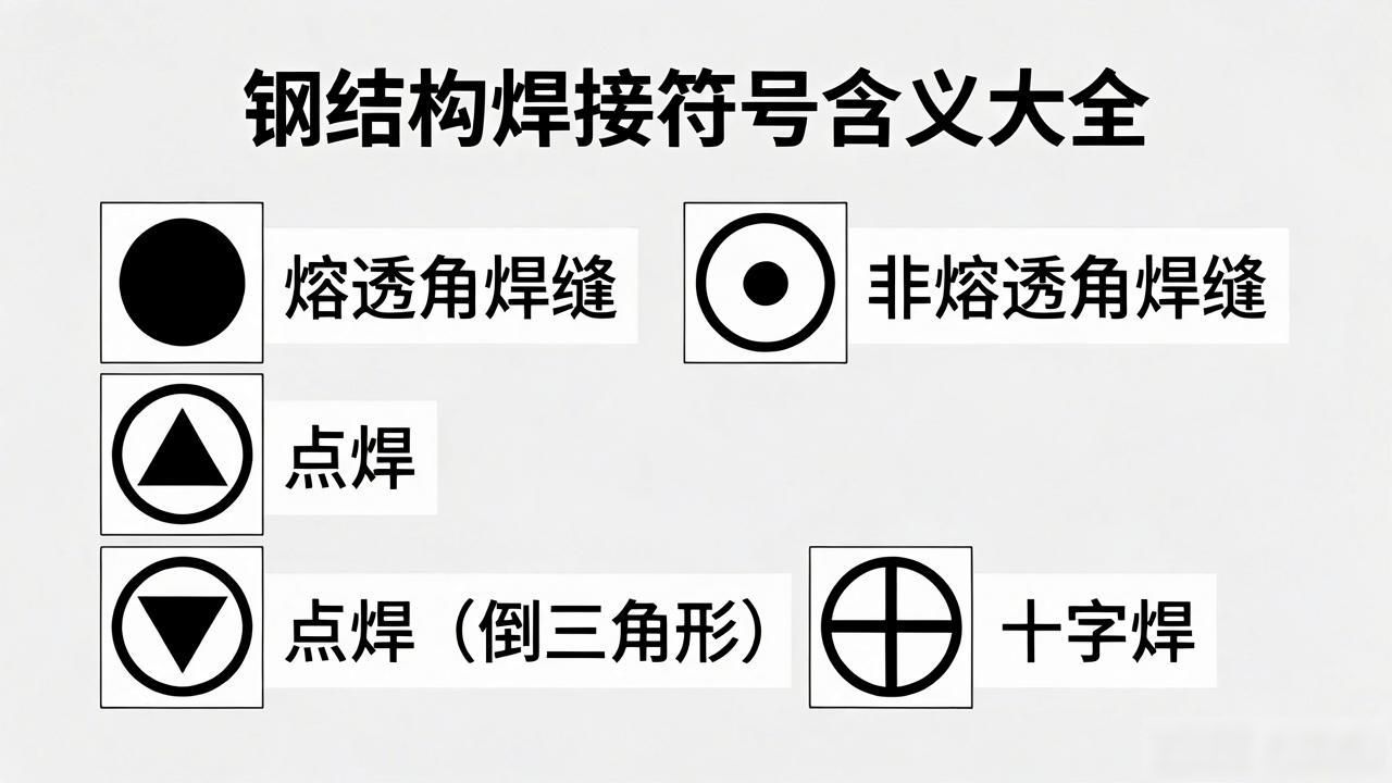 钢结构焊接符号大全_焊接符号标注方法_钢结构焊缝符号含义