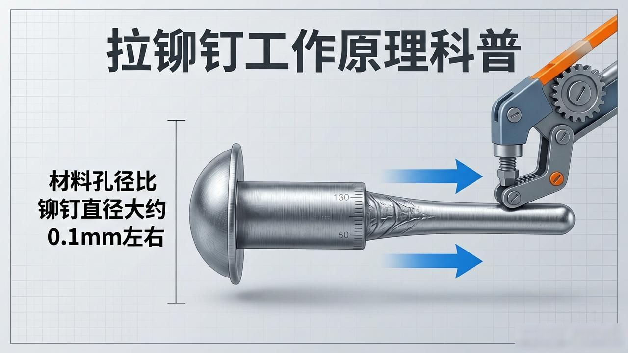 拉铆枪铆接原理_铆钉枪铆接优点_手工开铆工具图片