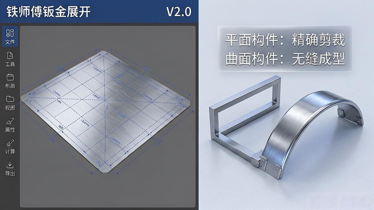 铁师傅钣金展开软件破解版 V2.0-铆焊老刘铆工焊工笔记