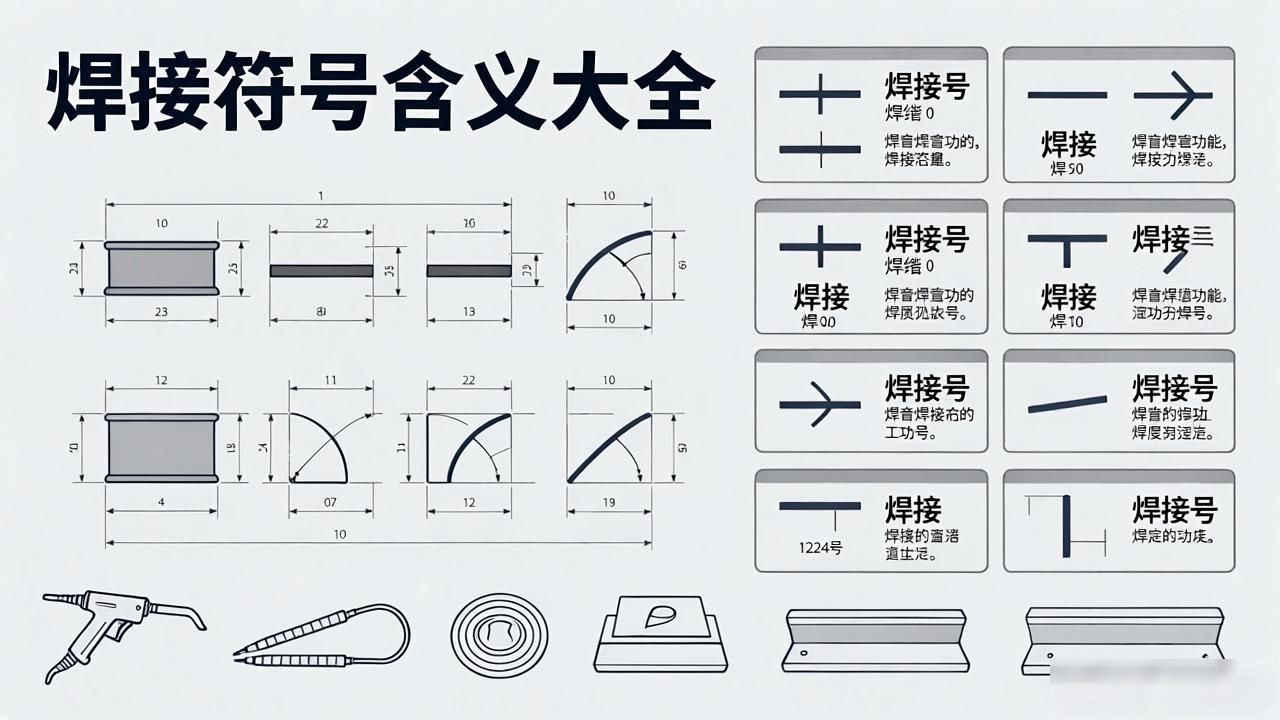 焊接符号标注方法_焊接符号的_钢结构焊缝符号含义