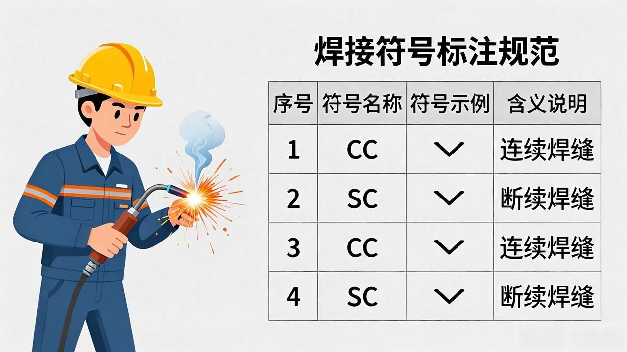 钢结构焊接符号含义_焊接符号标注方法_焊接种类符号