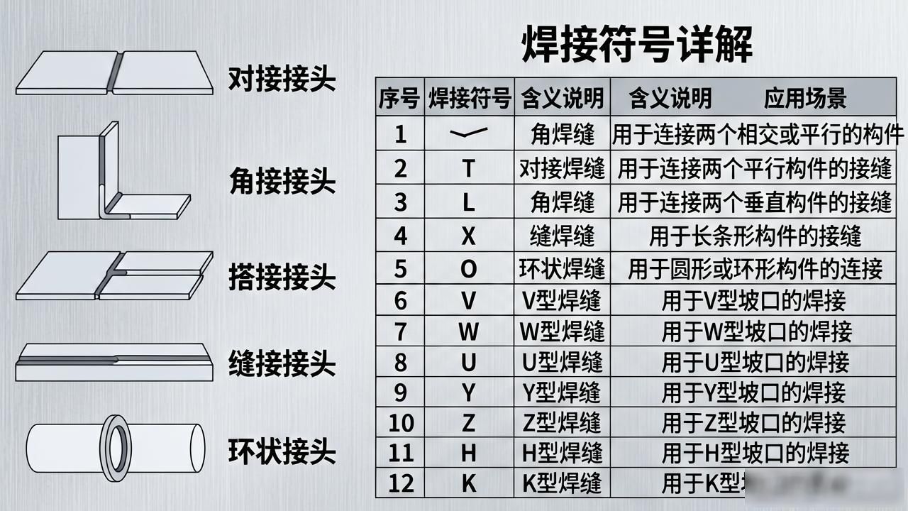 焊接接头选型_焊接特性符号_焊缝符号标注规范