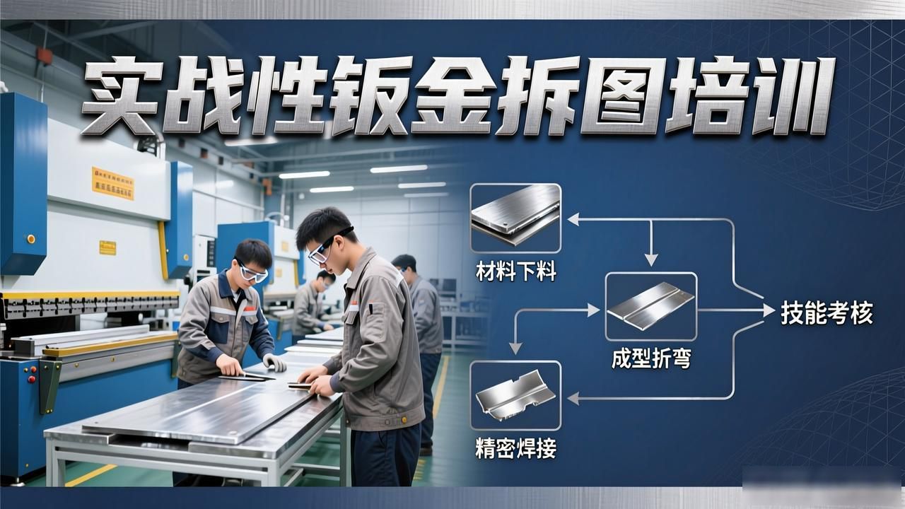 钣金展开图绘图前景_实操实训_钣金拆图培训课程排名