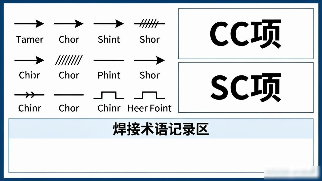 钢结构焊接符号含义_焊接符号标注示例_焊接图标符号