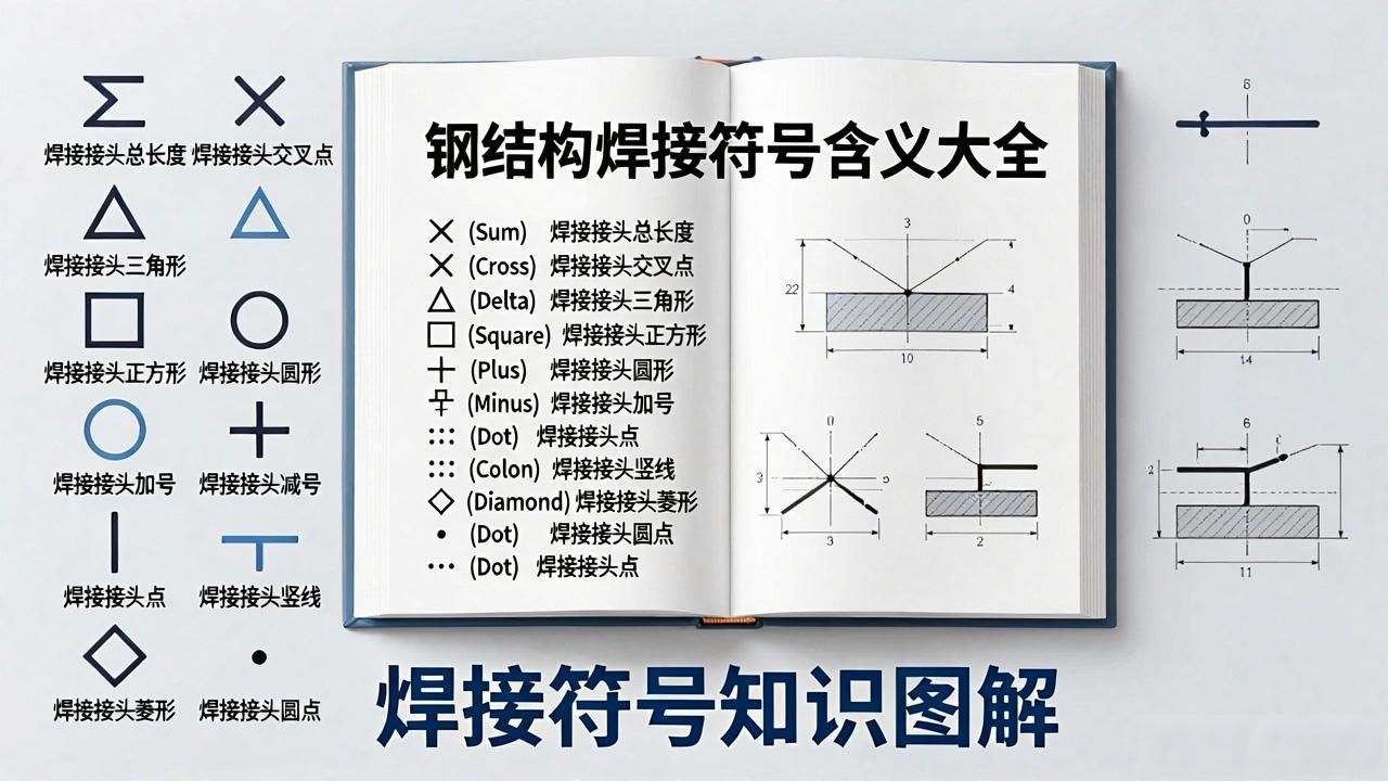 焊接符号标注示例_焊接图标符号_钢结构焊接符号含义