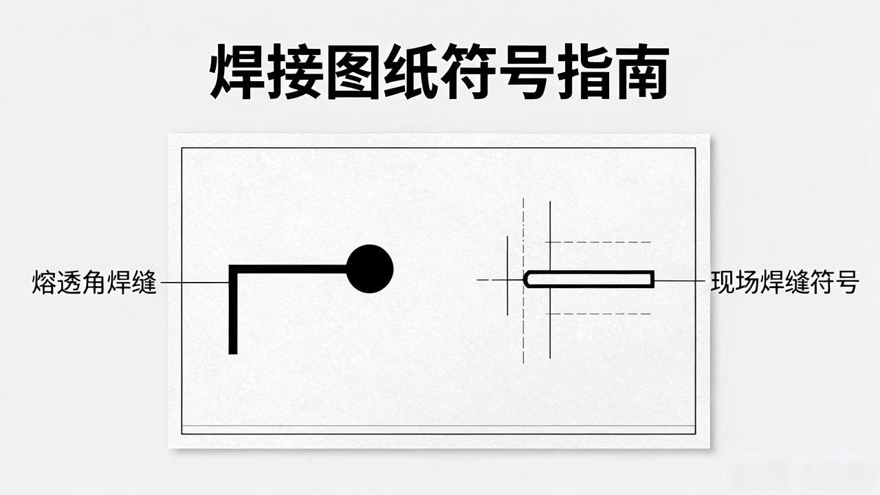 焊接图标符号_钢结构焊接符号标准_焊接图纸符号解析