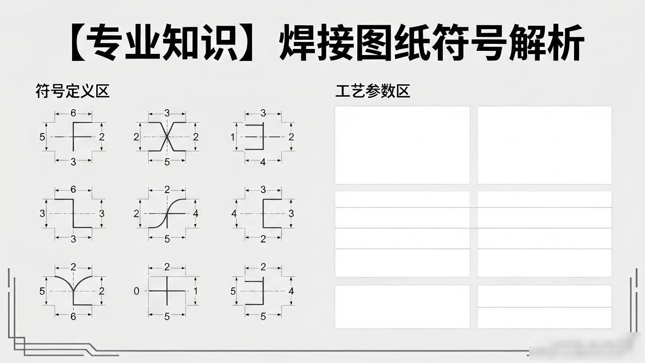 机械厂焊接图纸符号_机械零件图识图_焊接符号标注方法