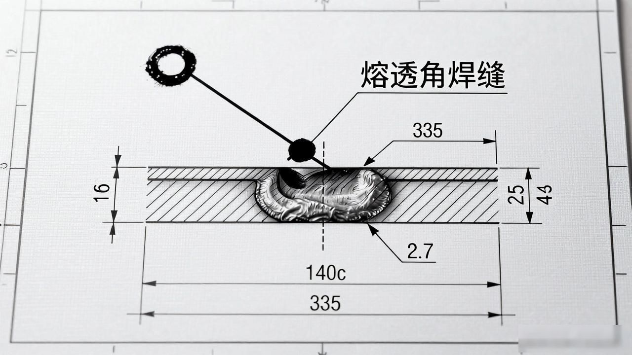 焊接符号标注方法_机械厂焊接图纸符号_钢结构焊缝符号含义