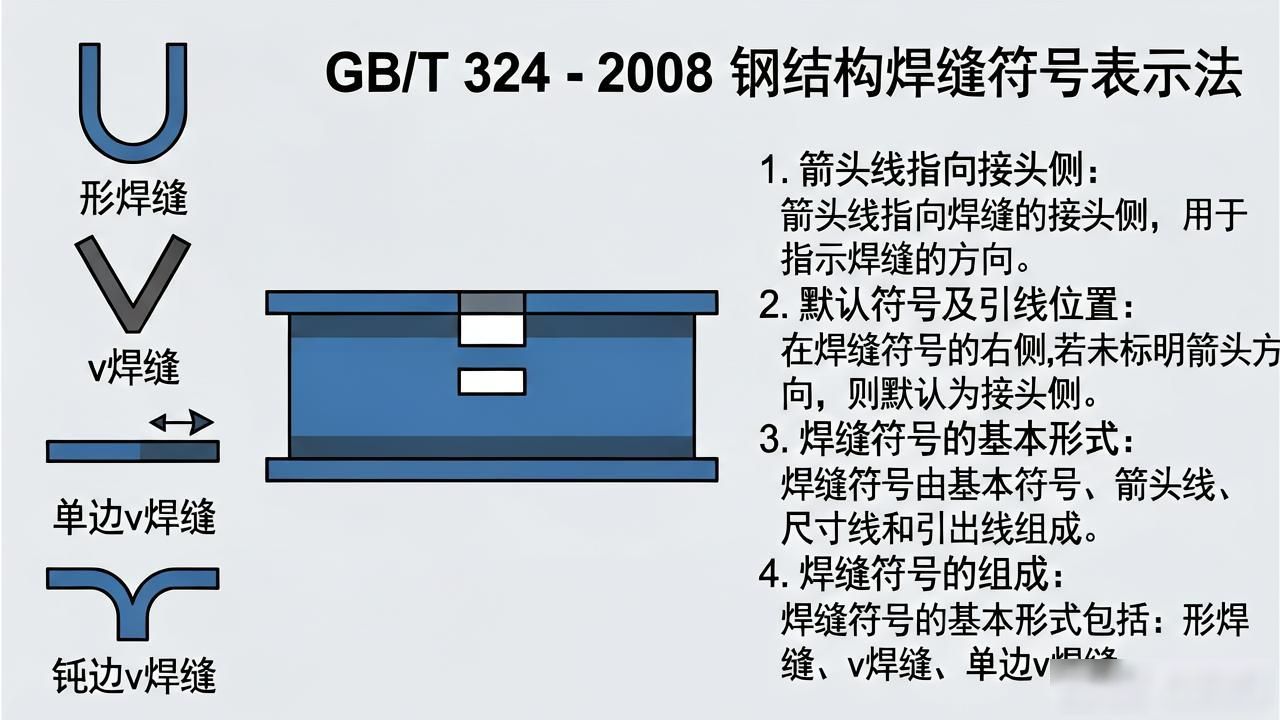 钢结构焊缝符号最全的表示法-铆焊老刘铆工焊工笔记