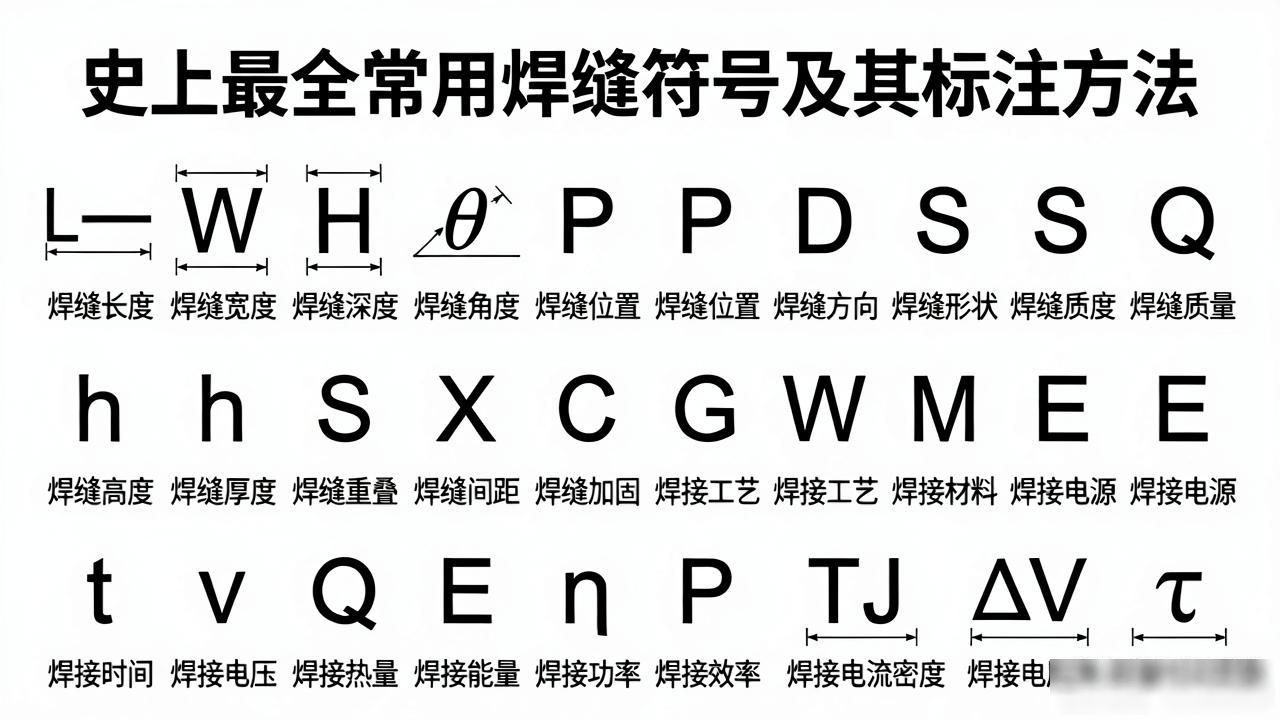 焊接符号表示规则_焊缝符号标注方法_德国焊接符号