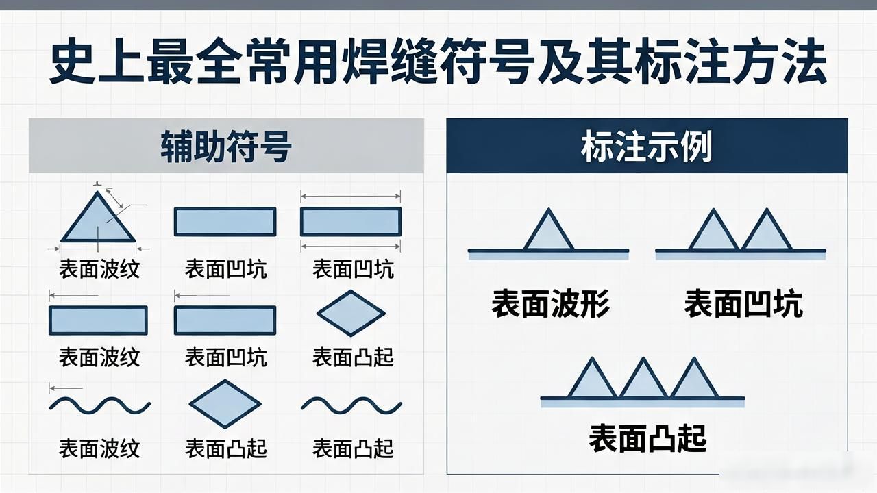 史上最全常用焊缝符号及其标注方法-铆焊老刘铆工焊工笔记