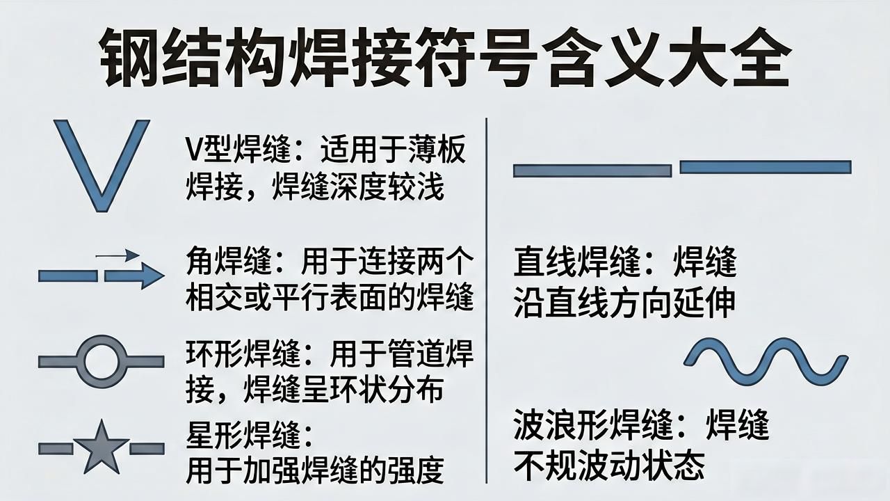 钢结构焊缝符号含义_机械厂焊接图纸符号_焊接符号标注方法