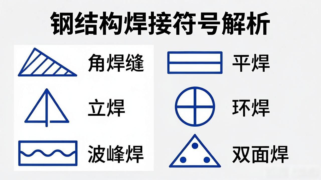 钢结构焊缝符号含义_焊接符号标注方法_焊接焊脚高度标准符号