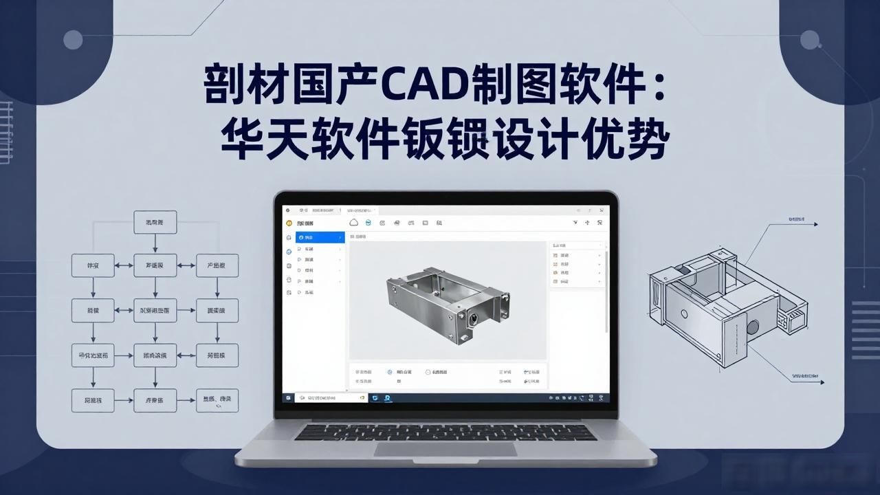 华天软件钣金CAD制图_国产钣金设计软件优势_国产钣金展开软件