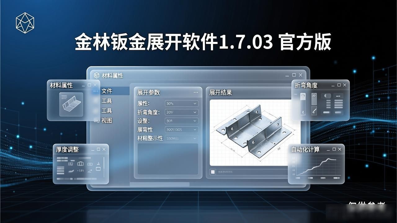 钣金展开图放样软件_国产钣金展开软件_金林板金展开软件