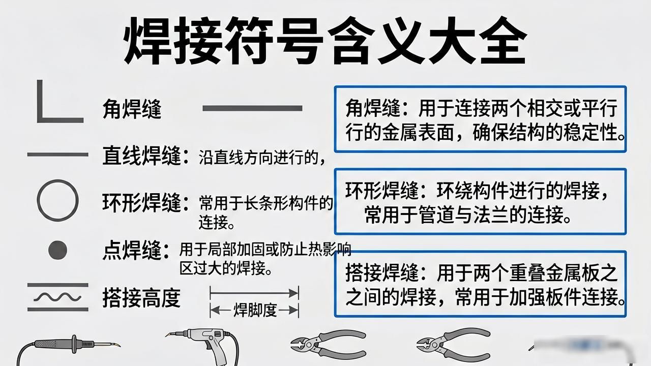 焊接符号标注方法_钢结构焊缝符号含义_焊接符号标注习题