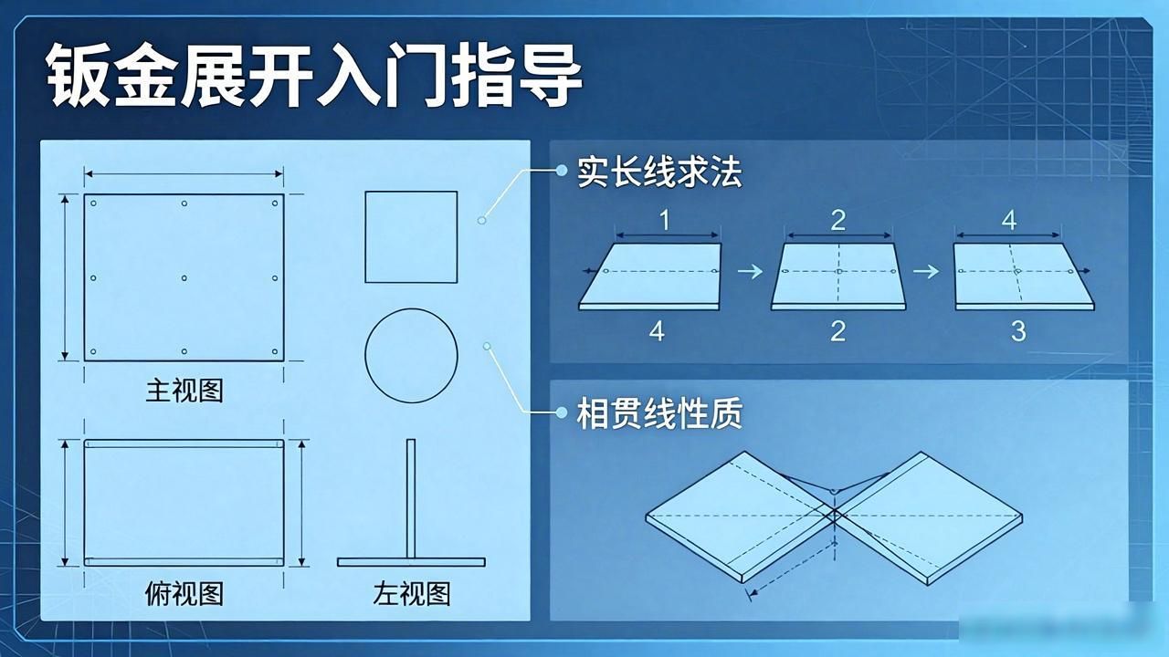 钣金展开入门指导122例_钣金展开方法_金属板材展开图