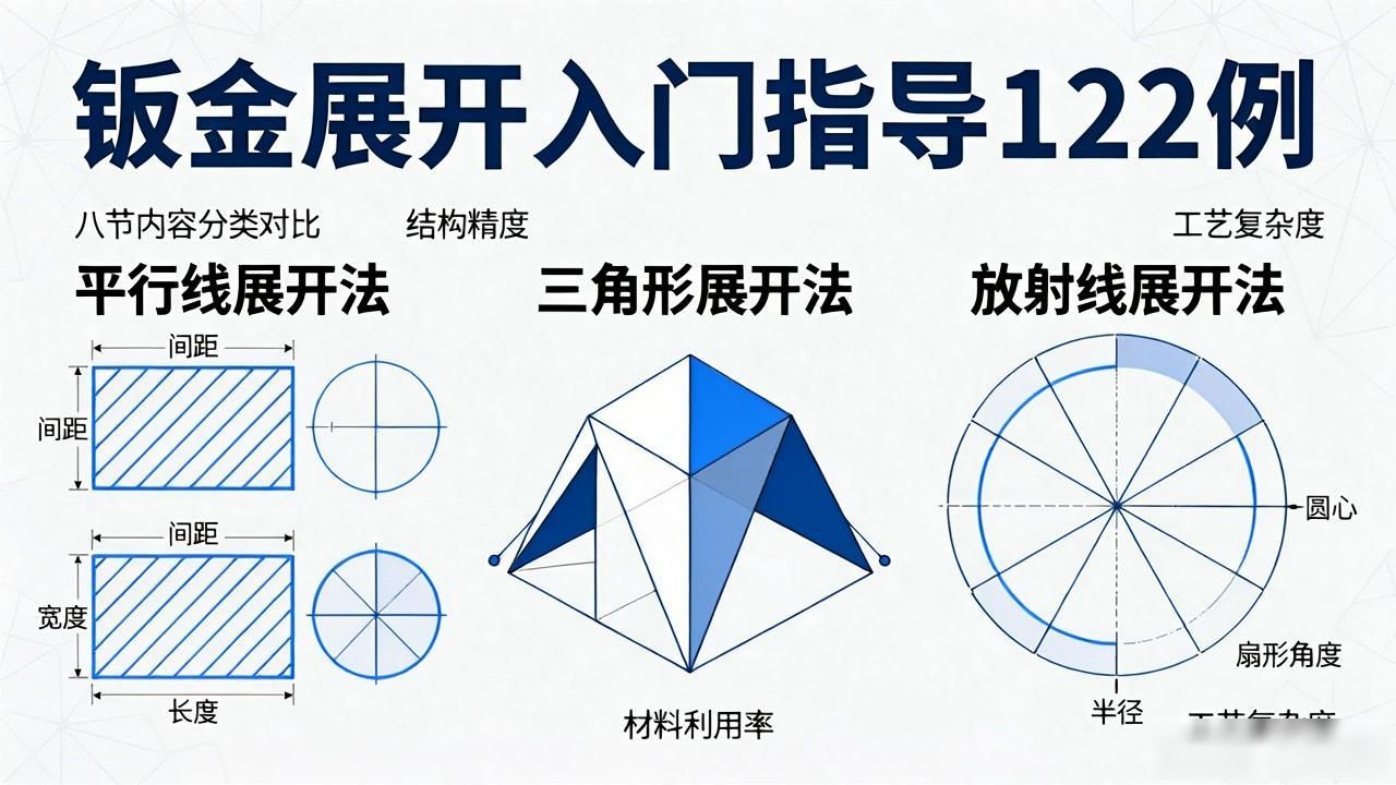 金属板材展开图_钣金展开入门指导122例_钣金展开方法