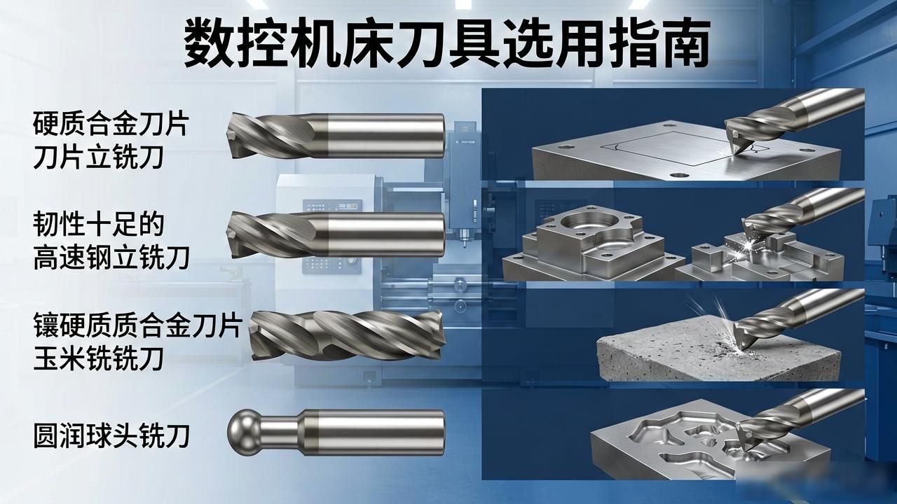 数控刀具选择_大型零件加工编程特点_切削用量确定