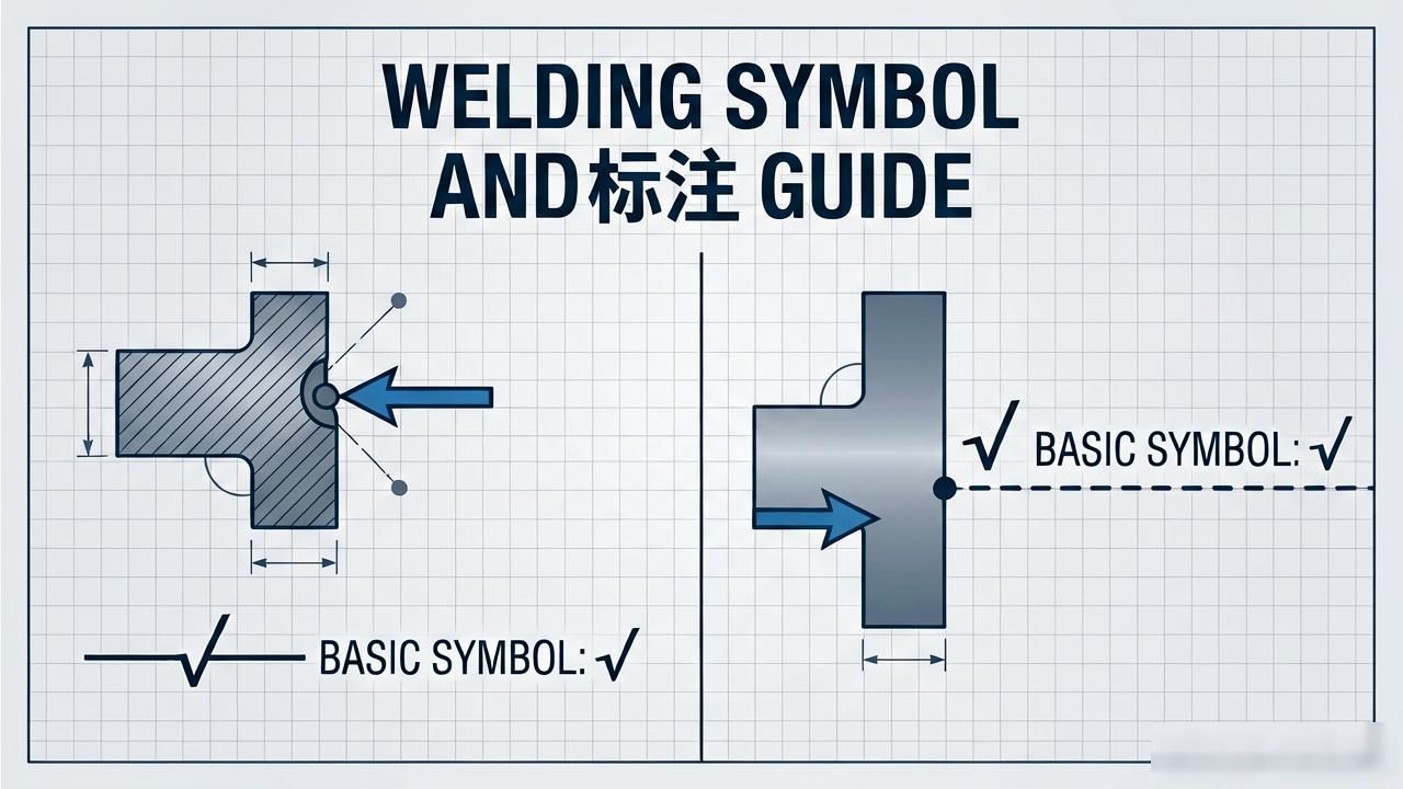 CAD焊接图纸符号标注图解示例_钢结构焊接符号含义大全_cad焊接符号gb