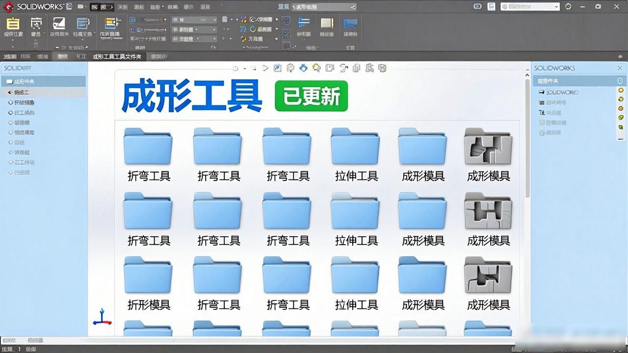钣金展开免费工具_钣金成形工具 SOLIDWORKS 成形工具制作