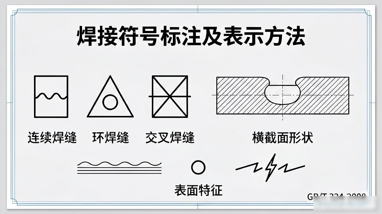 焊接符号标注及表示方法-铆焊老刘铆工焊工笔记